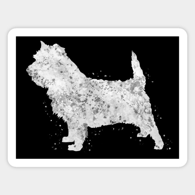 Cairn Terrier dog Sticker by Yahya Art